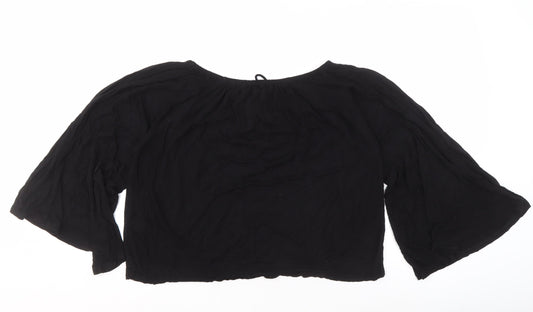Womens UK Size 8 Phase Eight Black  Blouse