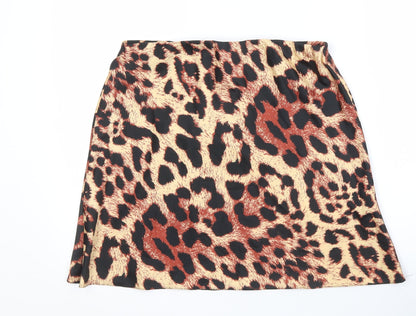 ASOS Women's Multicoloured Animal Print Skirt UK 16