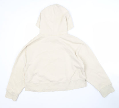 Zara Women’s Beige Pullover Hoodie M Lightweight