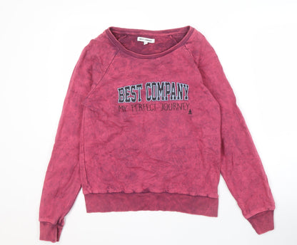 Best Company Women's Red Pullover Sweatshirt S