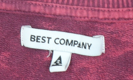 Best Company Women's Red Pullover Sweatshirt S
