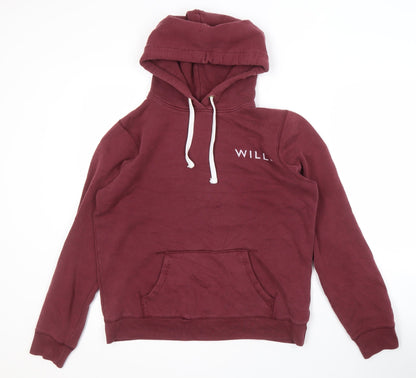 Womens UK Size 12 Jack Wills Red Pullover Hoodie