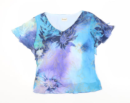 Womens UK Size 14 Roman Originals Blue  Blouse