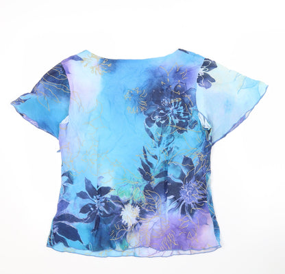 Womens UK Size 14 Roman Originals Blue  Blouse