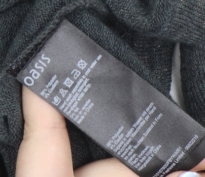 Womens UK Size S Oasis Grey Pullover Jumper