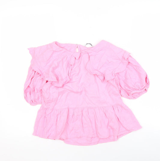 Womens UK Size 6 Only Pink  Blouse