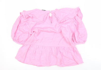 Womens UK Size 6 Only Pink  Blouse
