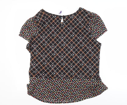Womens UK Size 18 By Henry Holland Black Basic Blouse