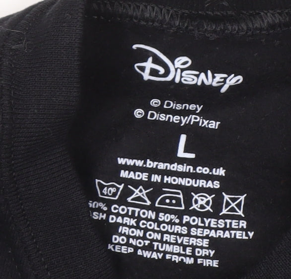 Disney Unisex Kids Black L Mickey Mouse Christmas Sweatshirt
