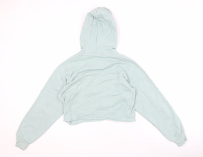 Hollister Women's Green Pullover Hoodie in 2XS