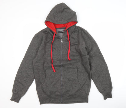 British-Eagle Men's Grey Full Zip Hoodie S
