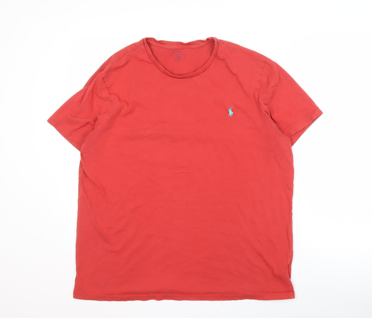 Polo Ralph Lauren Red XL Men's T-Shirt, Cotton, Classic Fit
