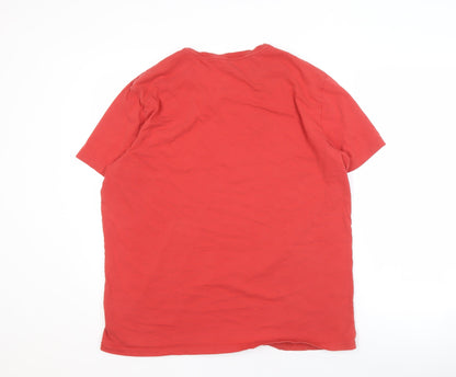 Polo Ralph Lauren Red XL Men's T-Shirt, Cotton, Classic Fit
