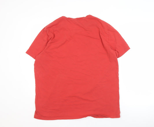 Polo Ralph Lauren Red XL Men's T-Shirt, Cotton, Classic Fit
