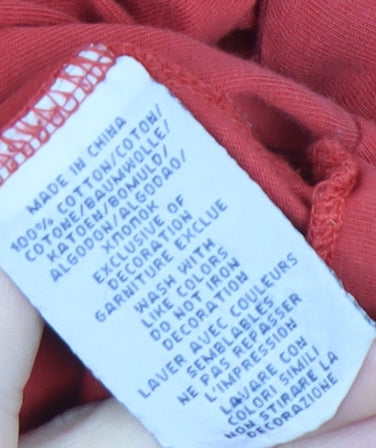 Polo Ralph Lauren Red XL Men's T-Shirt, Cotton, Classic Fit