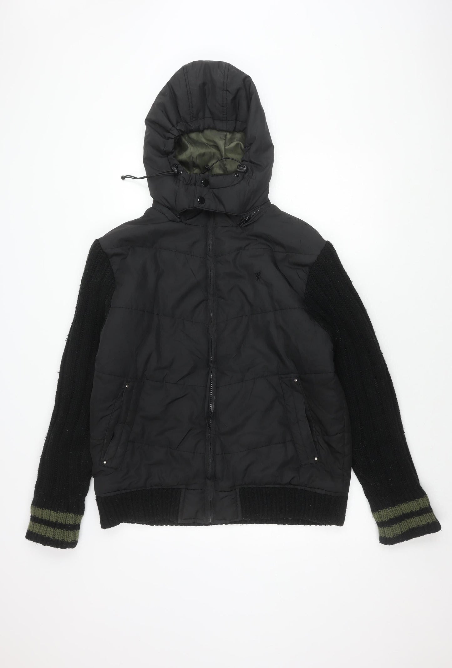 Mens UK Size M Matalan Black Puffer Jacket