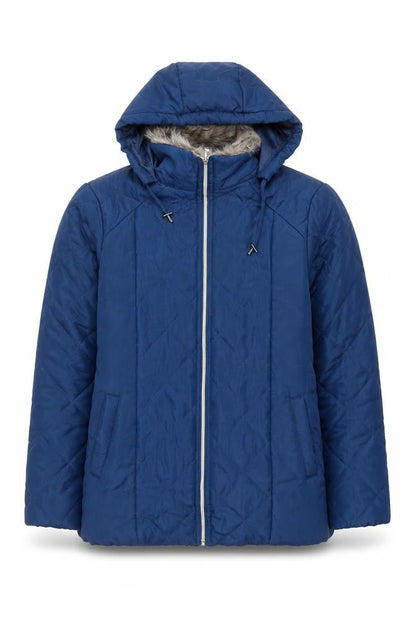 Womens UK Size S Casual Club Blue Puffer Jacket