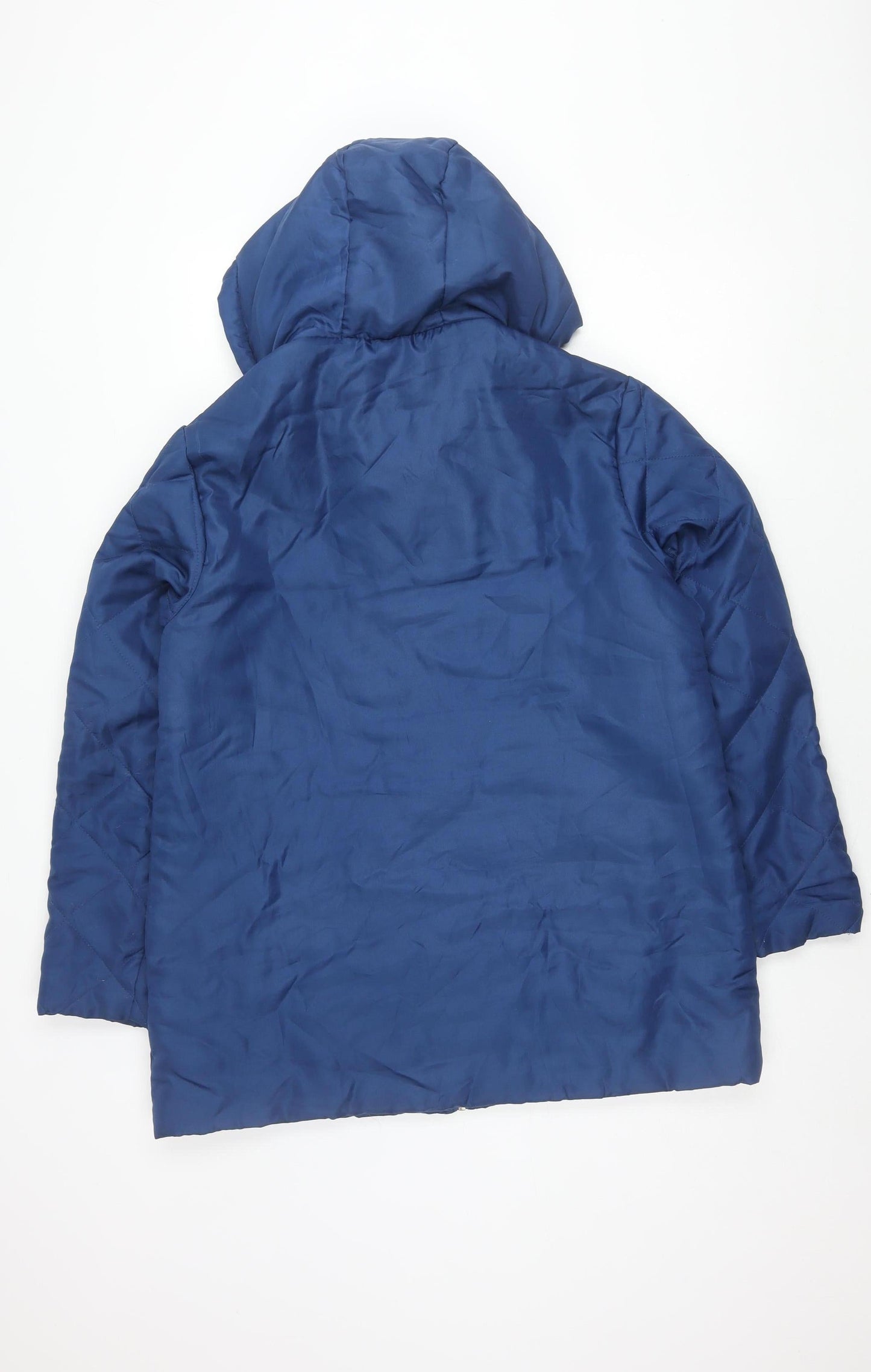 Womens UK Size S Casual Club Blue Puffer Jacket