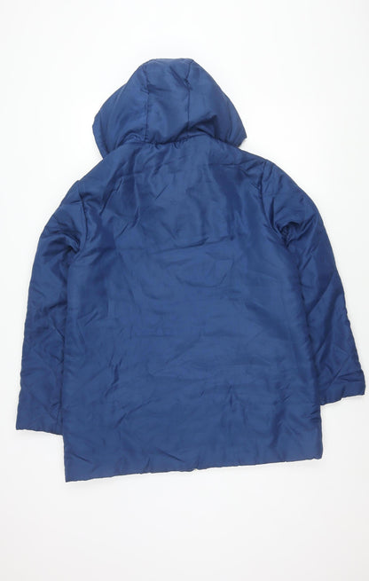 Womens UK Size S Casual Club Blue Puffer Jacket