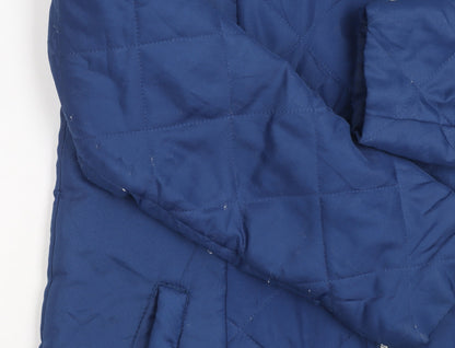 Womens UK Size S Casual Club Blue Puffer Jacket