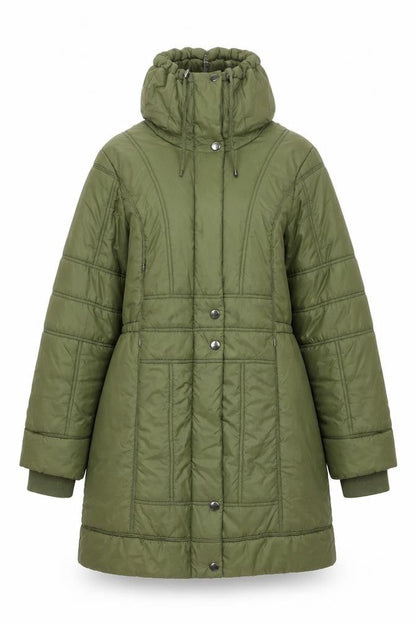 Womens UK Size 10 ETAGE Green Puffer Jacket