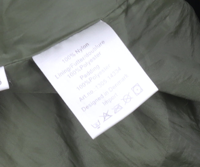 Womens UK Size 10 ETAGE Green Puffer Jacket