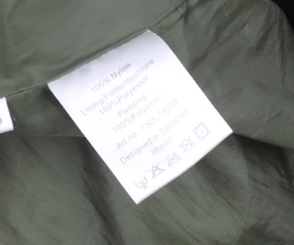 Womens UK Size 10 ETAGE Green Puffer Jacket