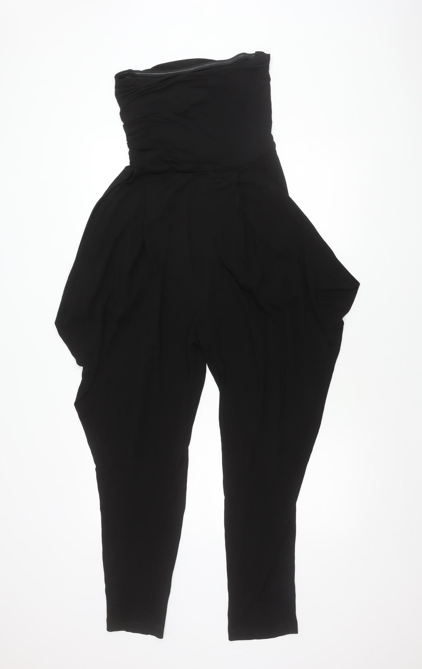 Zara Women's Black Jumpsuit Size 12 Elastic Waist