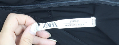 Zara Women's Black Jumpsuit Size 12 Elastic Waist