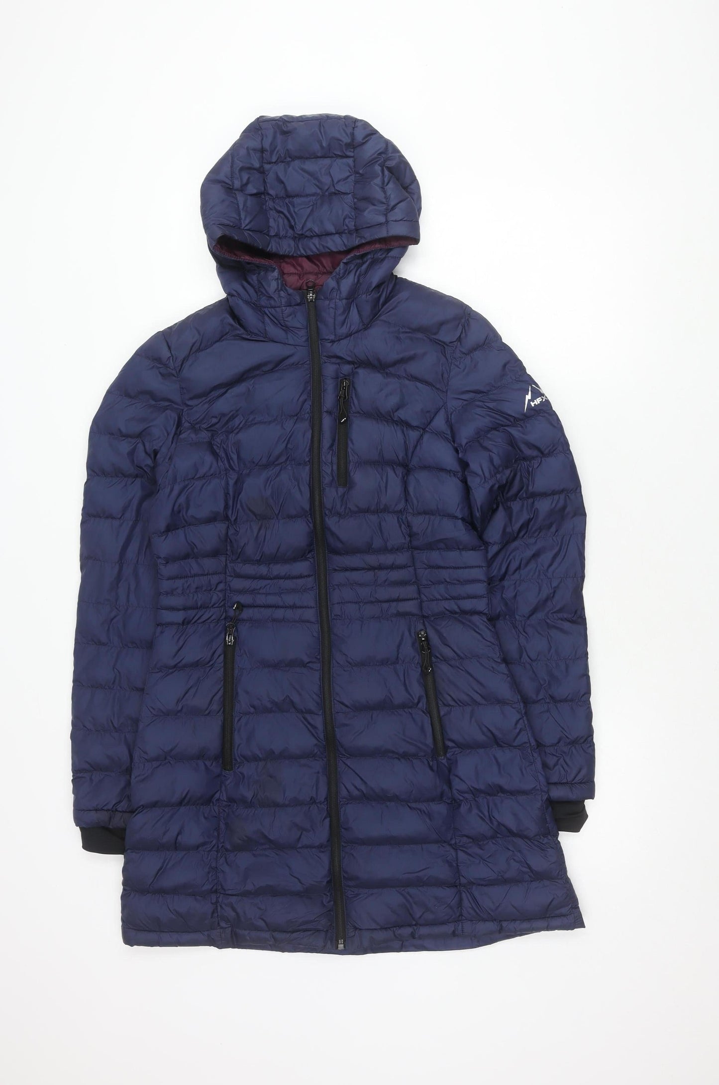 Womens UK Size S HFX Blue Puffer Jacket