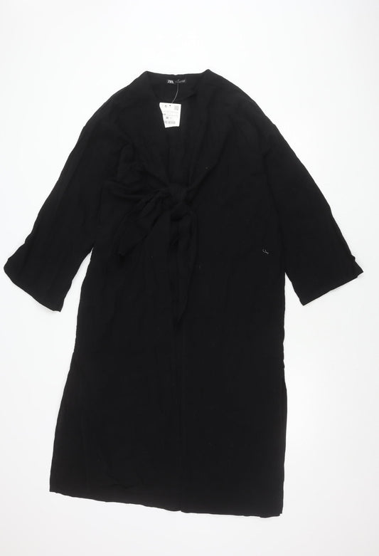 Zara Black 3/4 Sleeve Dress for Women S-M