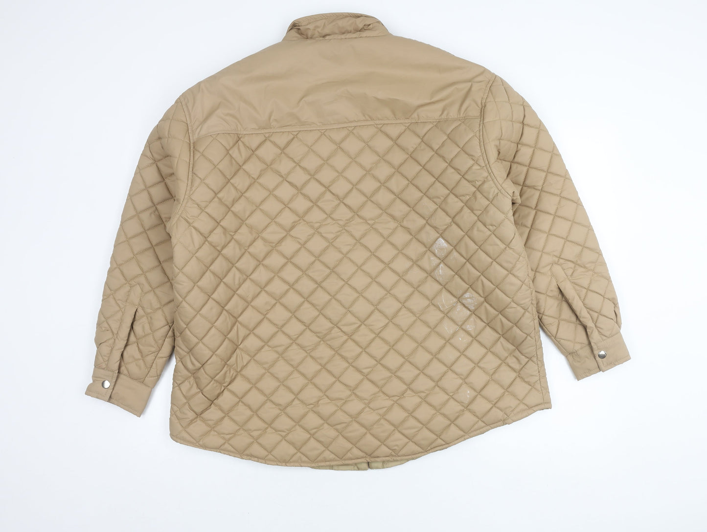 Quiz Women's Beige Quilted Jacket L Casual