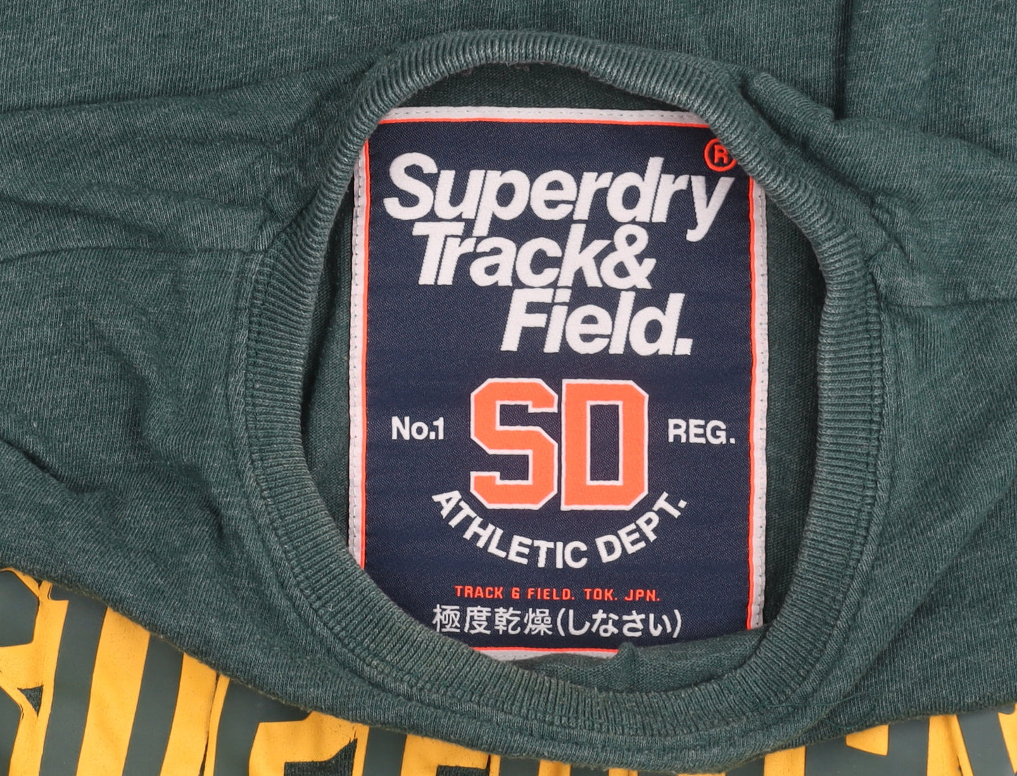 Superdry Men's Green Graphic Print Long Sleeve T-Shirt M