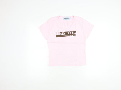 Womens UK Size 12 le coq sportif Pink Basic T-Shirt