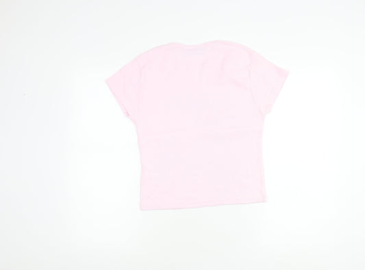 Womens UK Size 12 le coq sportif Pink Basic T-Shirt