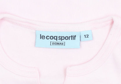 Womens UK Size 12 le coq sportif Pink Basic T-Shirt