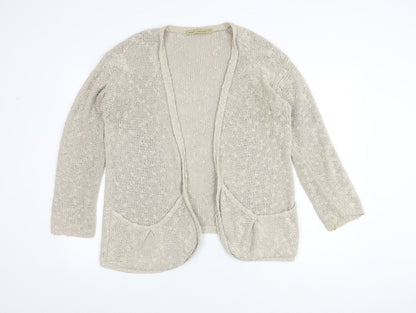 Womens UK Size 14 NEXT Beige Cardigan Jumper