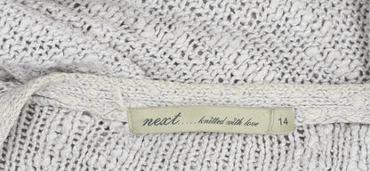 Womens UK Size 14 NEXT Beige Cardigan Jumper