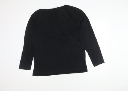 Mens UK Size L Gildan Black  T-Shirt
