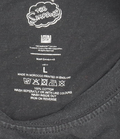Mens UK Size L Gildan Black  T-Shirt