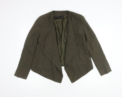 Womens UK Size M Zara Basic Green Basic Jacket