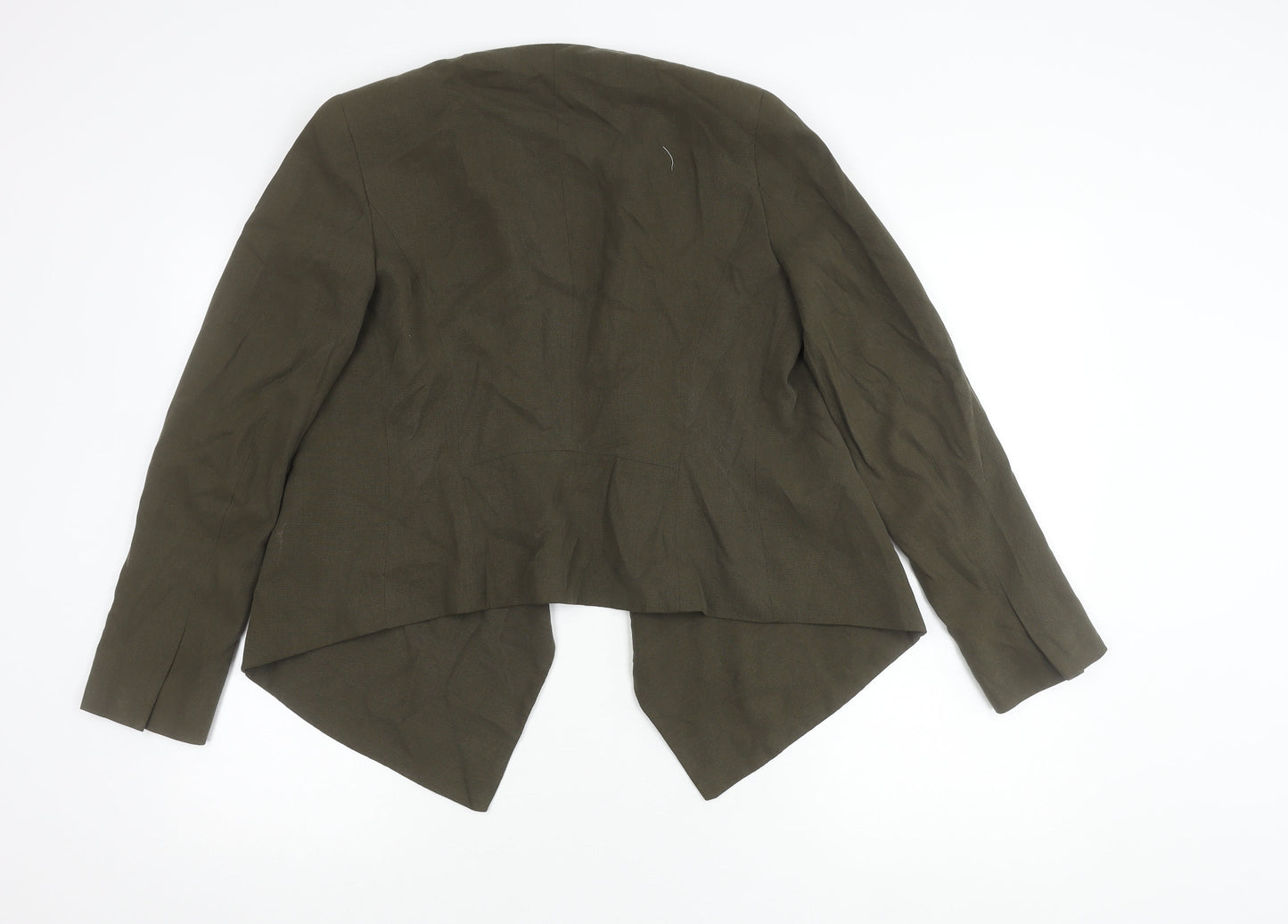 Womens UK Size M Zara Basic Green Basic Jacket