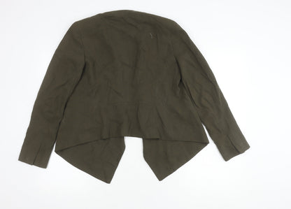 Womens UK Size M Zara Basic Green Basic Jacket