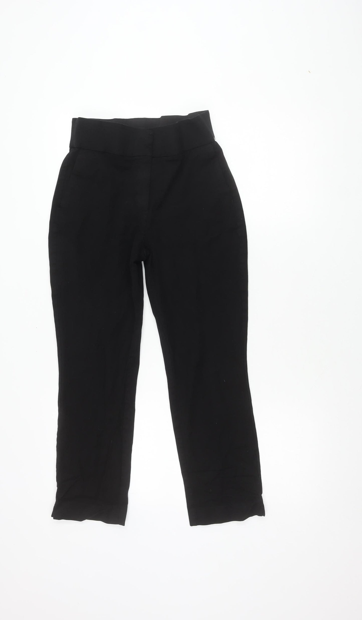 Womens UK Size 10 NEXT Slim Fit Casual Black Trousers