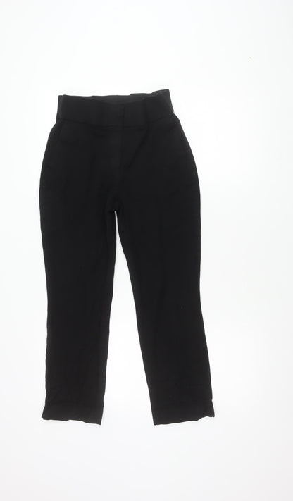 Womens UK Size 10 NEXT Slim Fit Casual Black Trousers