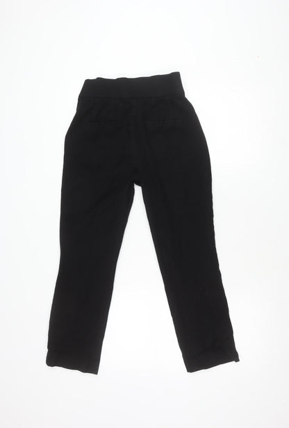 Womens UK Size 10 NEXT Slim Fit Casual Black Trousers