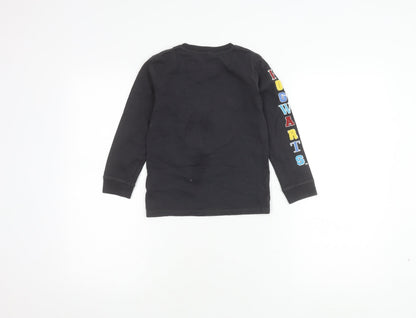 Marks & Spencer Boys Black Harry Potter Long Sleeve T-Shirt 5-6 Years