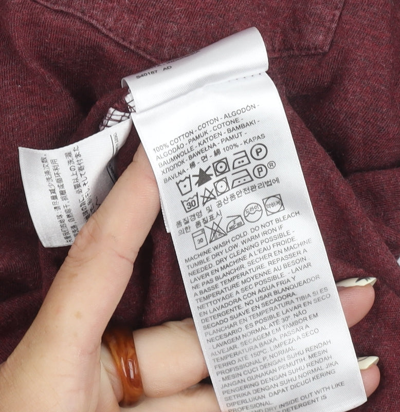 Levi's Men's Red Crew Neck Short Sleeve T-Shirt Size S