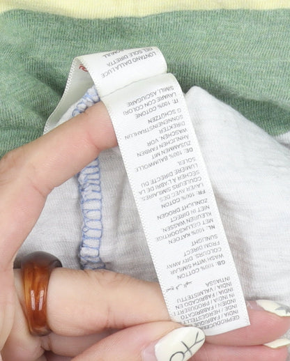 Fat Face Men's Blue Striped Polo Shirt XL