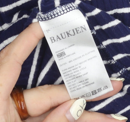 Womens UK Size 14 Baukjen Blue Tunic T-Shirt